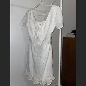 Hollister White Floral Mini Dress